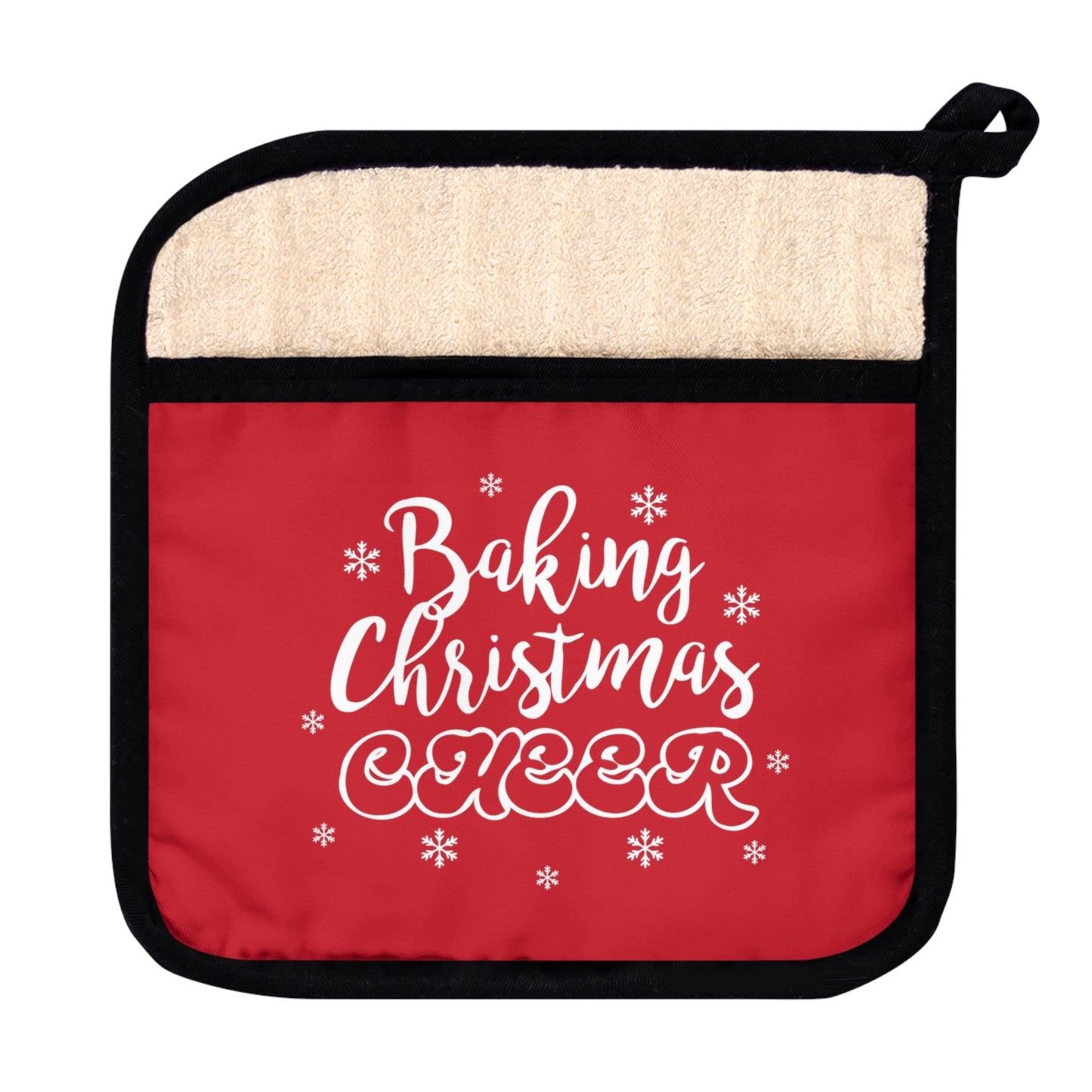Baking Christmas Cheer Pot Holder with Pocket