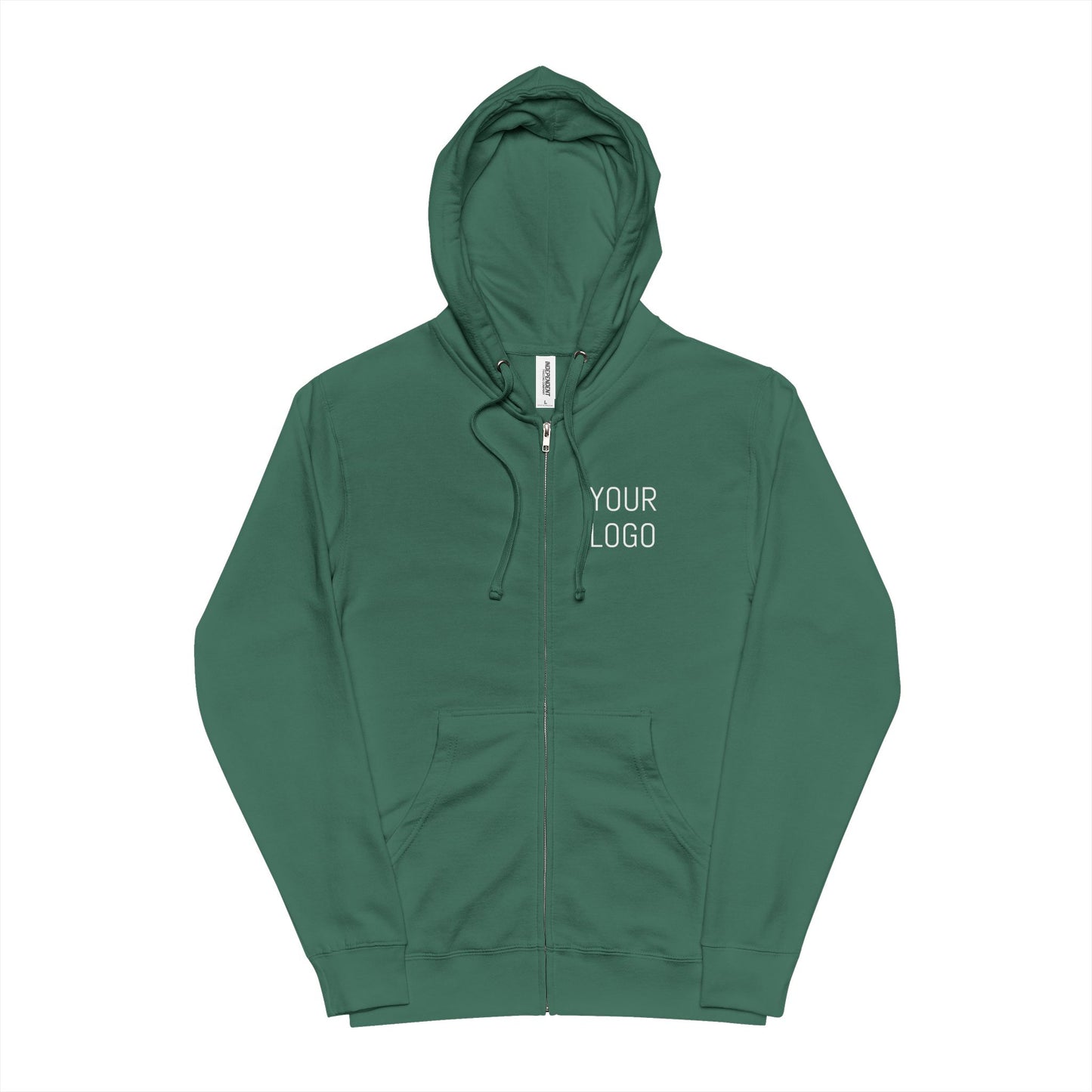Unisex Fleece Zip Up Hoodie Personalized for Events & Promotions