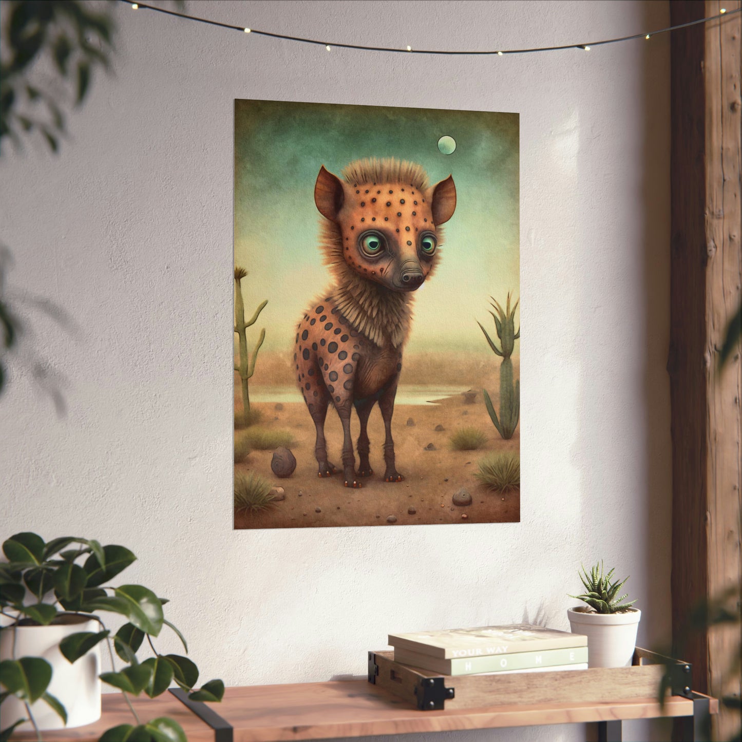Safari Kids Collection- Hyena Premium Matte Vertical Posters