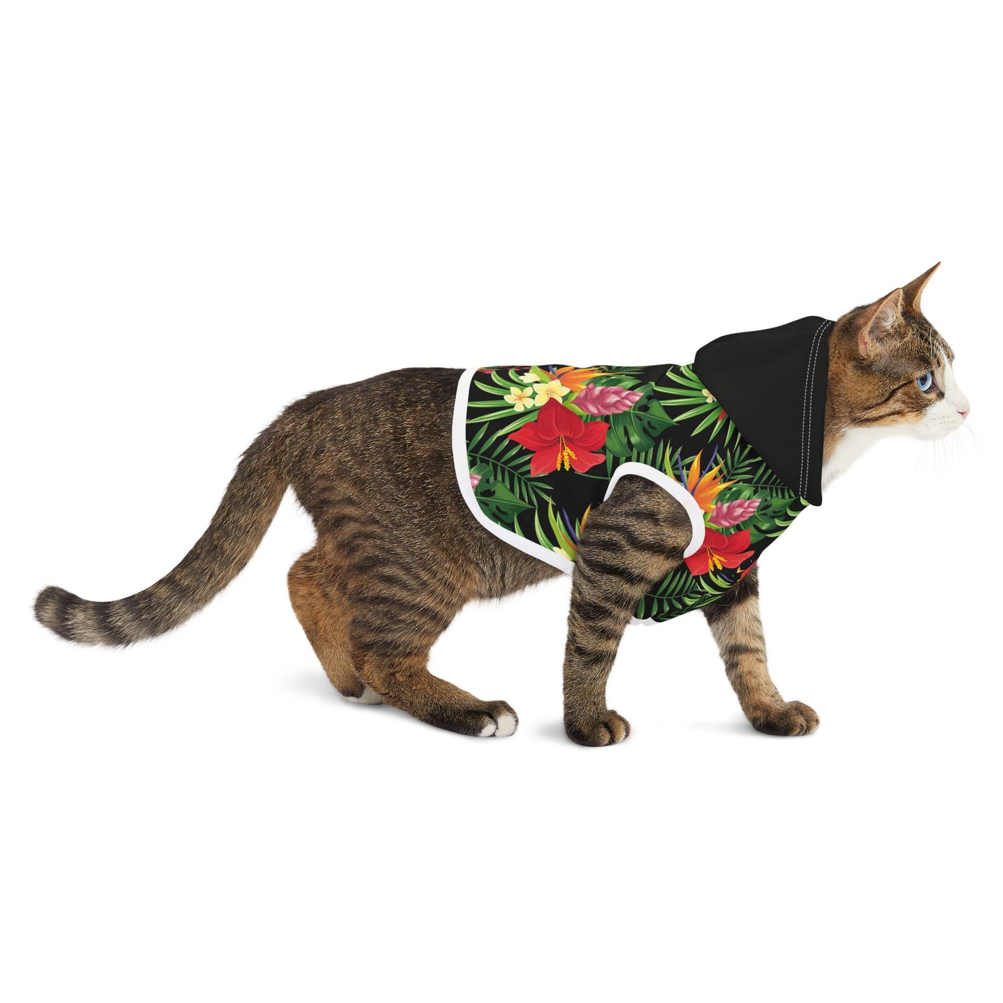 Sassy Pet's Hawaiian Hoodie - Stylish Warmth for Fashionable Pets