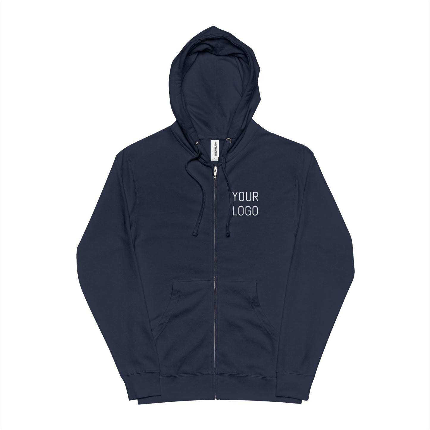Unisex Fleece Zip Up Hoodie Personalized for Events & Promotions