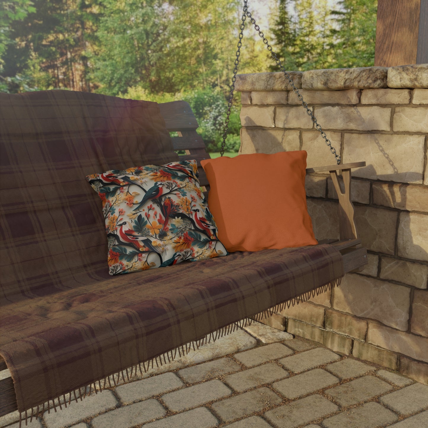 Floral & Birds Outdoor Pillows