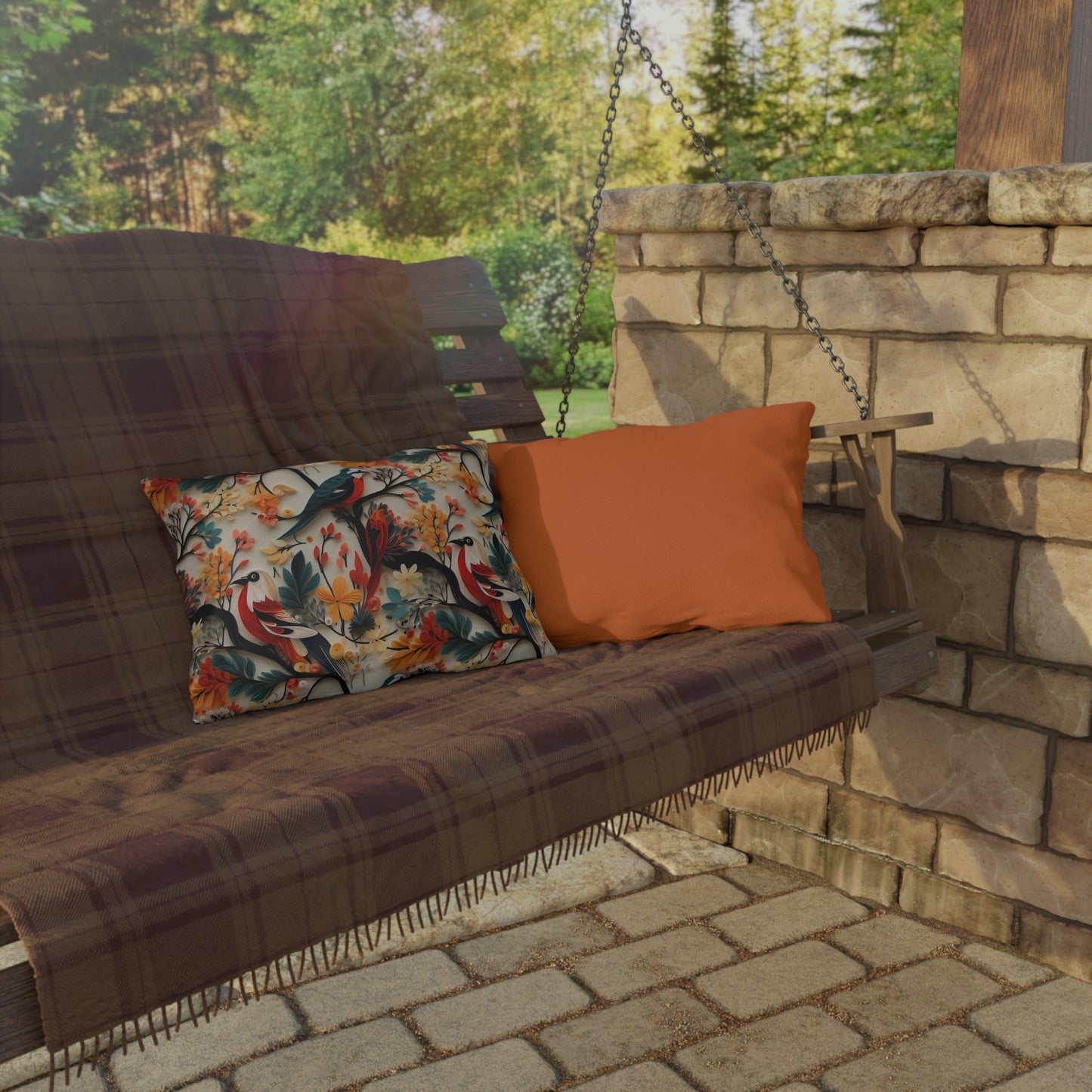 Floral & Birds Outdoor Pillows