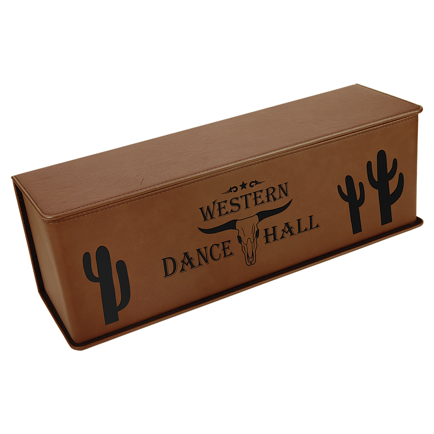 Personalized Laser Engraved Leatherette Single Wine Box with Tools