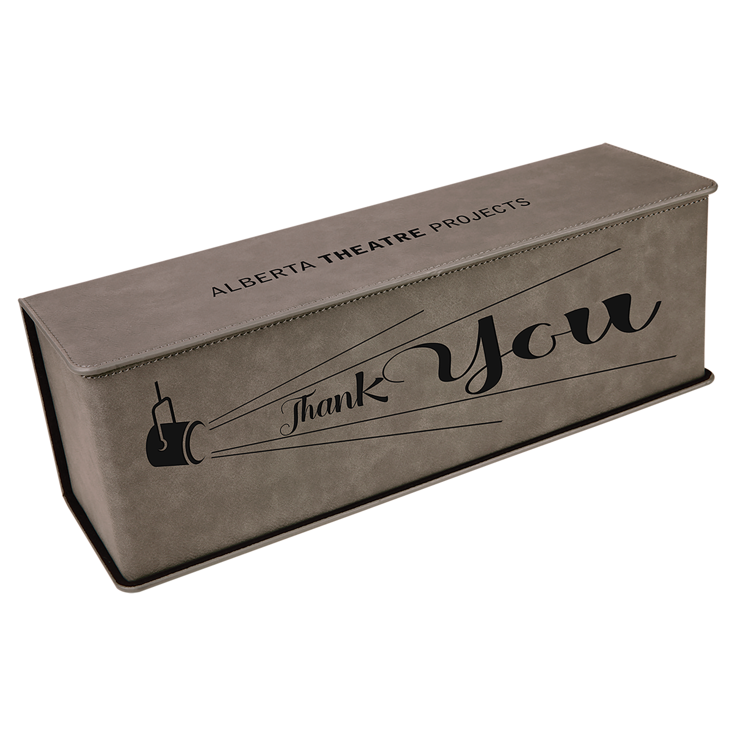 Personalized Laser Engraved Leatherette Single Wine Box with Tools
