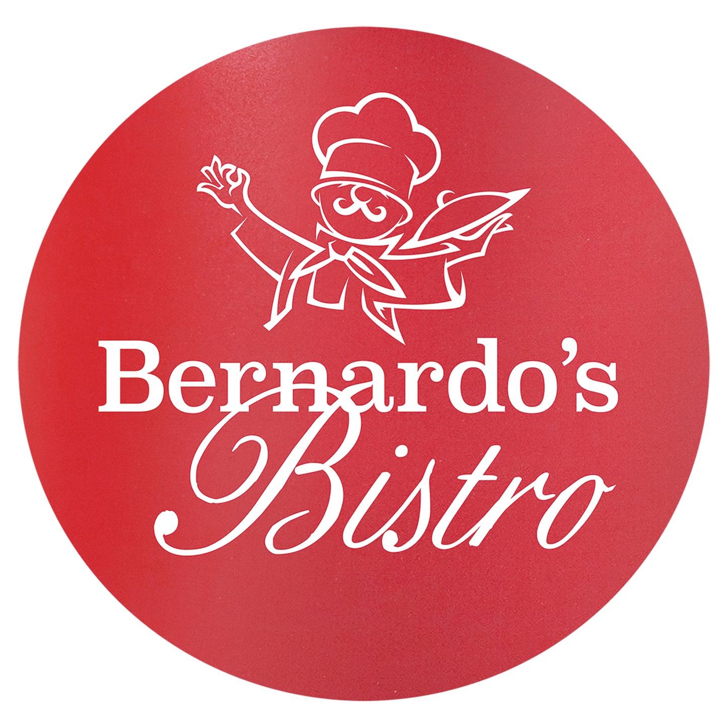 Personalized Laser Engraved Round Red/White Silicone Coaster