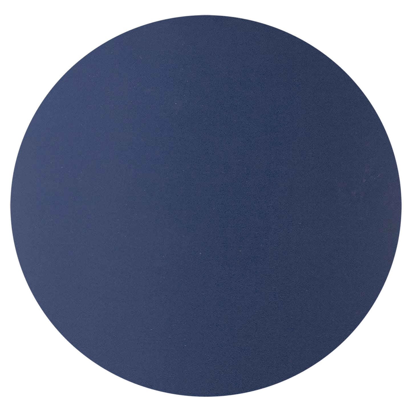 Personalized Laser Engraved Round Navy Blue/White Silicone Coaster