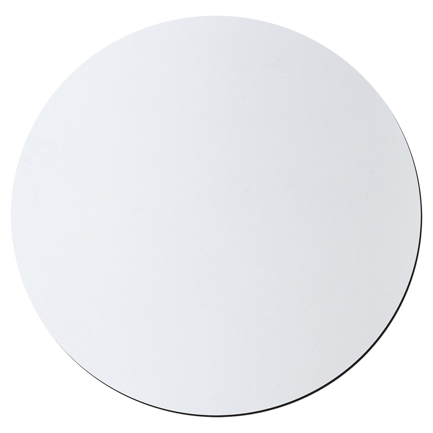 Personalized Laser Engraved Round White/Black Silicone Coaster