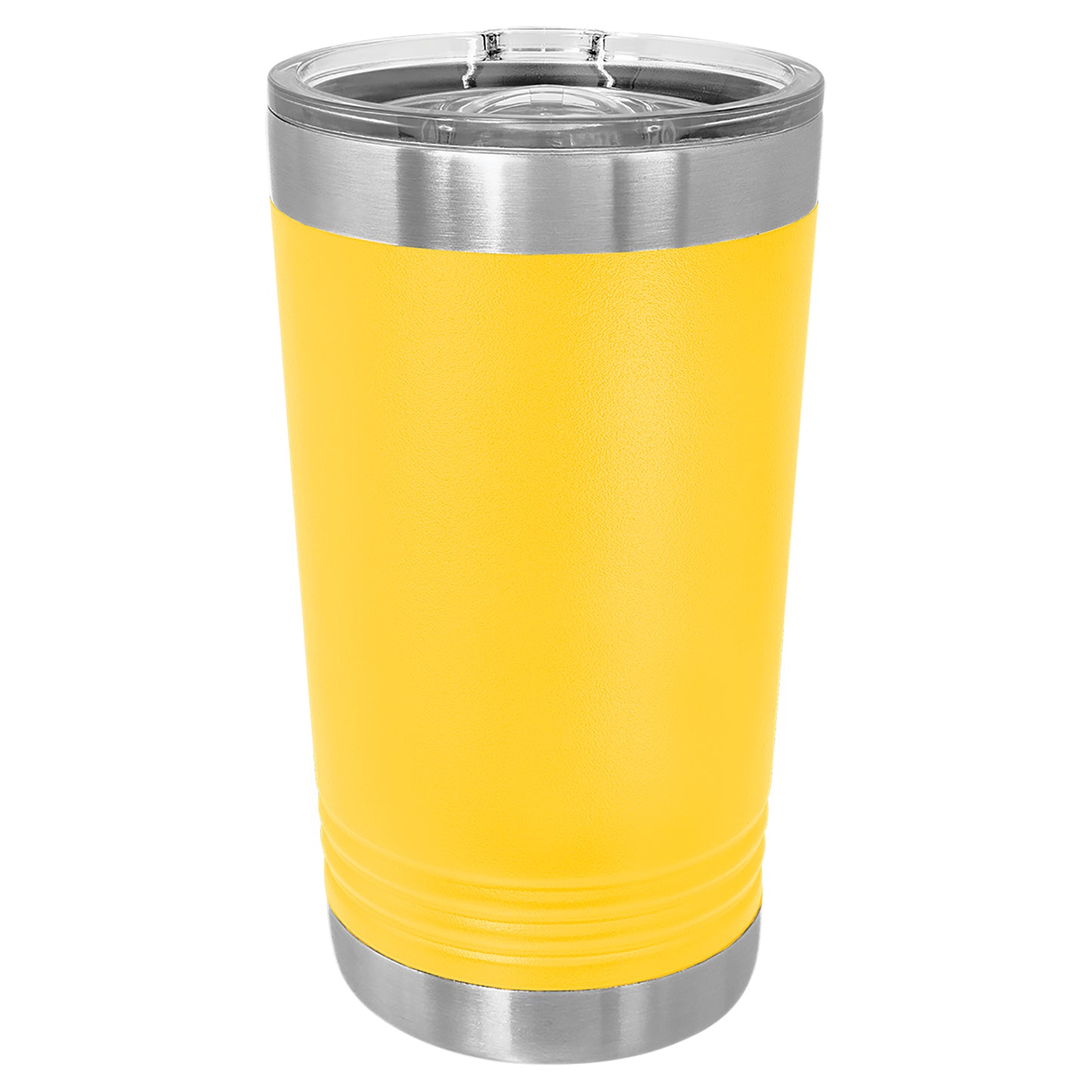 Personalized Laser Engraved Yellow oz Polar Camel Pint Tumbler with Slider Lid