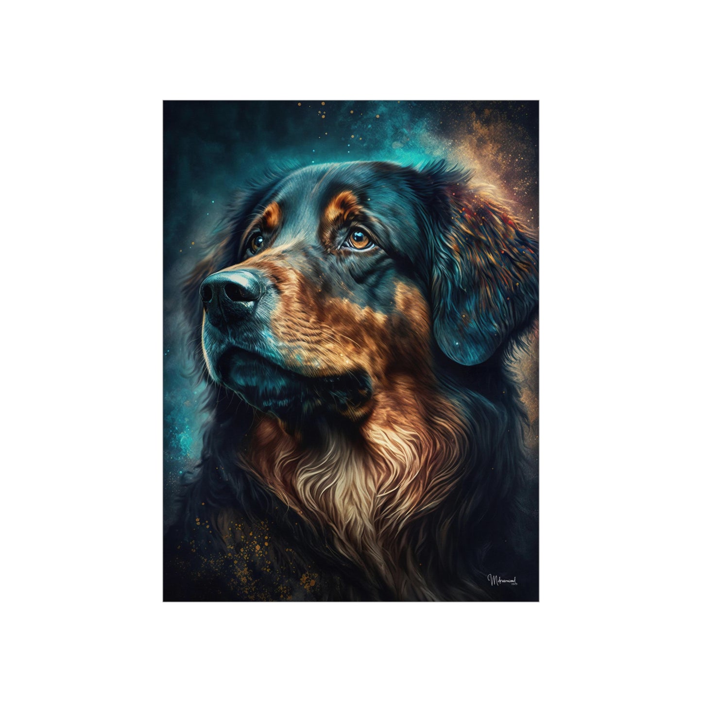 Hovawart Hund Dog Premium Matte Vertical Posters