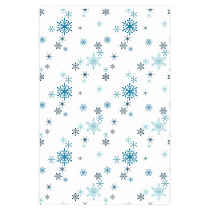 Blue Snowflakes Wrapping Paper