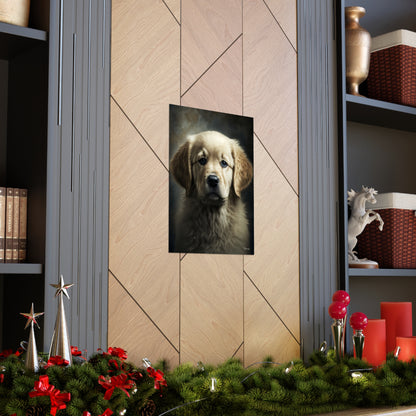 Golden Retriever Puppy Premium Matte Vertical Posters