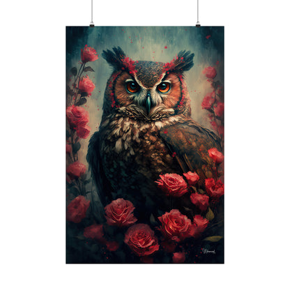 Owl Premium Matte Vertical Posters