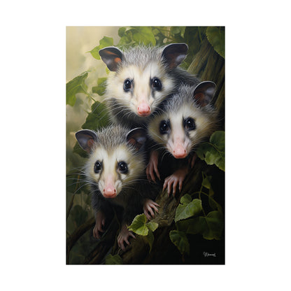 Possum Family Premium Matte Vertical Posters