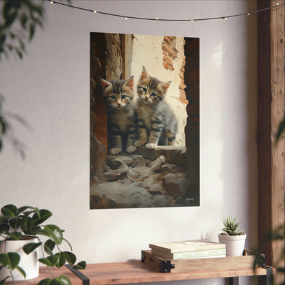 Street Kittens Premium Matte Vertical Posters