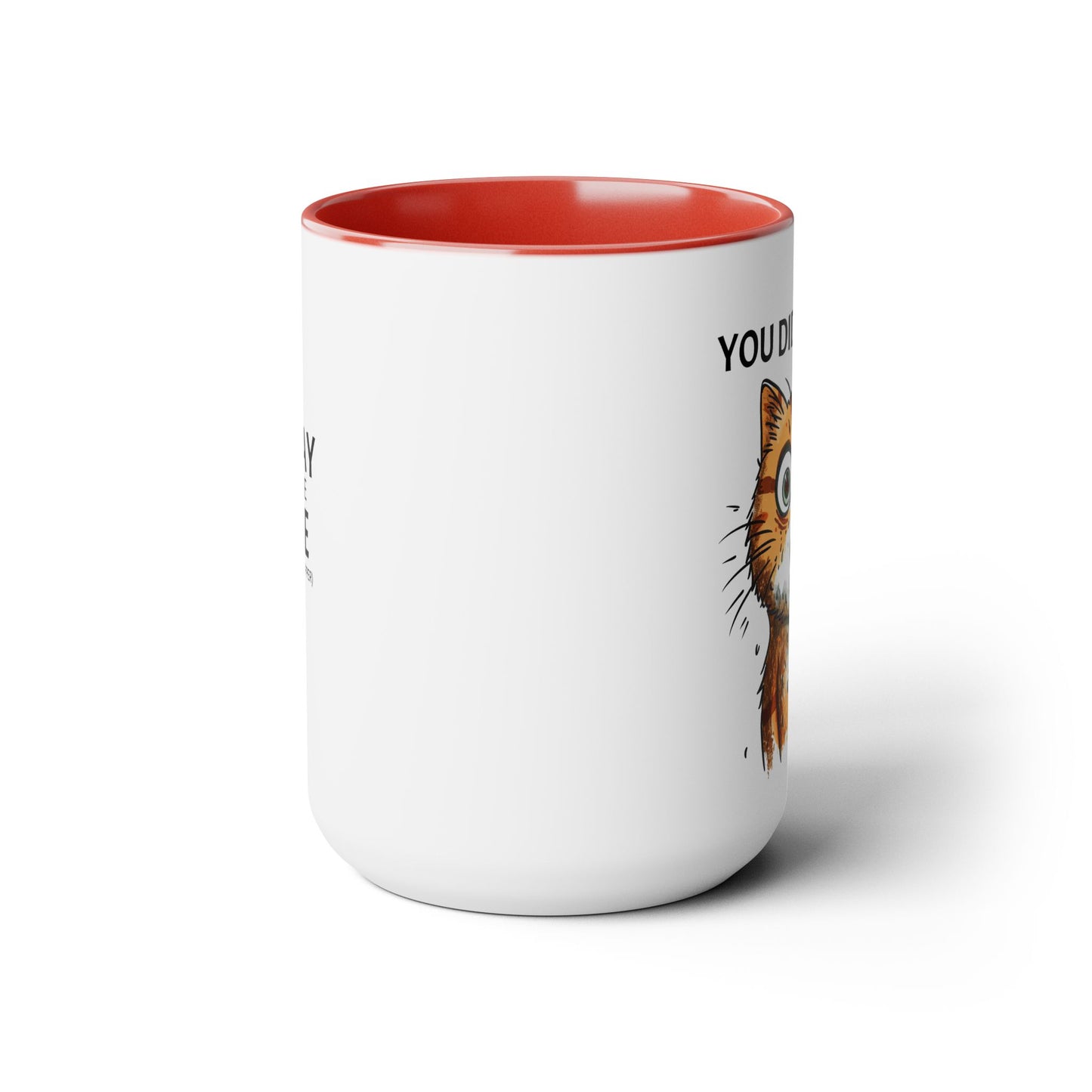 YOU DID WHAT? Two-Tone Coffee Mugs, 15oz