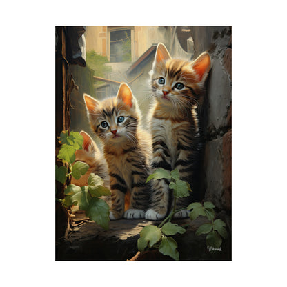 Lost Kittens Premium Matte Vertical Posters