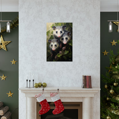 Possum Family Premium Matte Vertical Posters