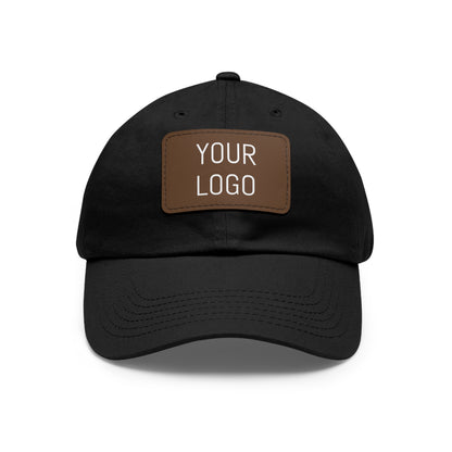 Dad Hat Leather Patch Personalized for Events & Promotions