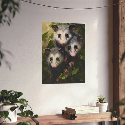 Possum Family Premium Matte Vertical Posters