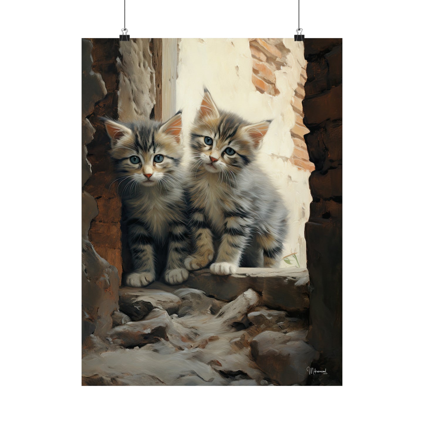 Street Kittens Premium Matte Vertical Posters