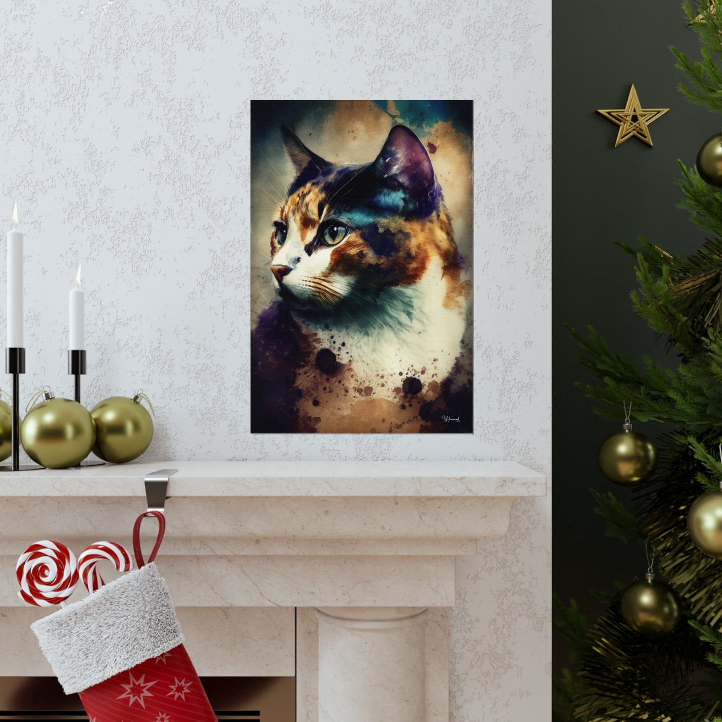 Calico Cat Premium Matte Vertical Posters