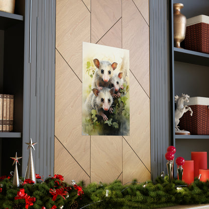 Possum Family Premium Matte Vertical Posters