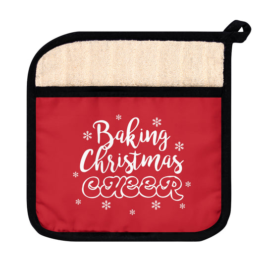 Baking Christmas Cheer Pot Holder with Pocket