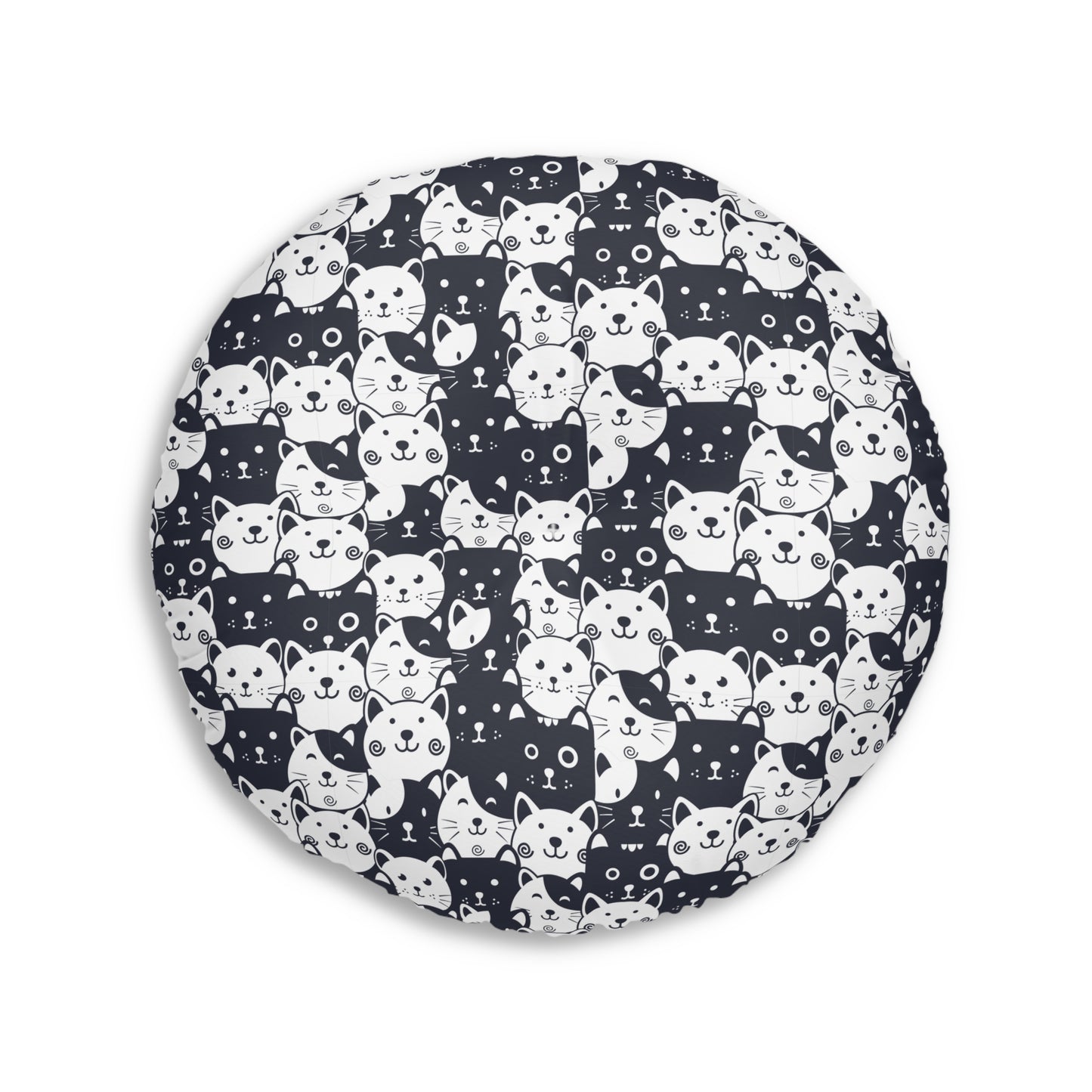 Sassy Pet's I Love Cats! Tufted Floor Pillow, Round