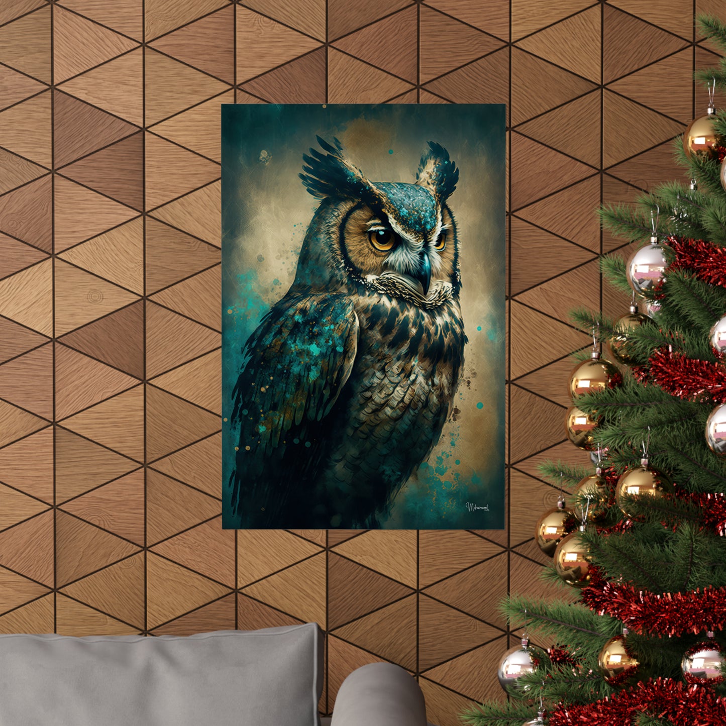 Owl Premium Matte Vertical Posters