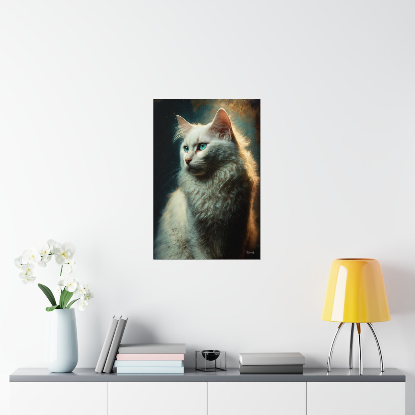 Turkish Angora Cat Premium Matte Vertical Posters