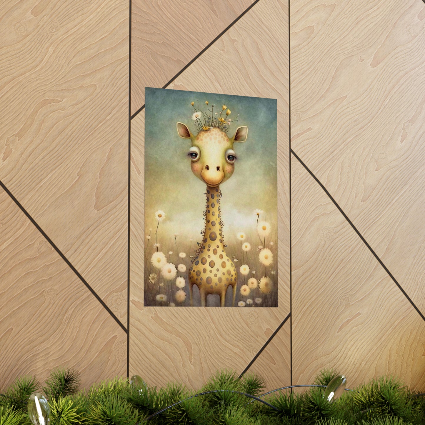 Safari Kids Collection- Giraffe Premium Matte Vertical Posters