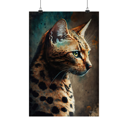 Bengal Cat Premium Matte Vertical Posters