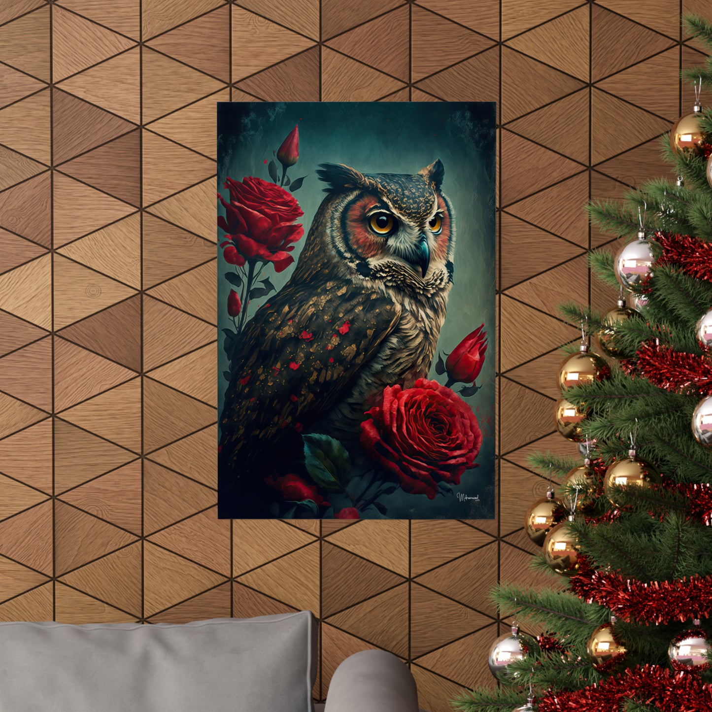 Owl Premium Matte Vertical Posters