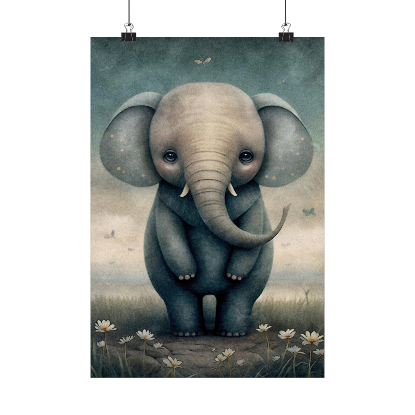 Safari Kids Collection- Elephant Premium Matte Vertical Posters