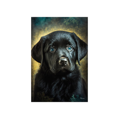 Black Poodle Puppy Premium Matte Vertical Posters