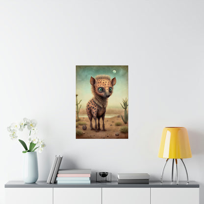 Safari Kids Collection- Hyena Premium Matte Vertical Posters