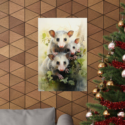 Possum Family Premium Matte Vertical Posters