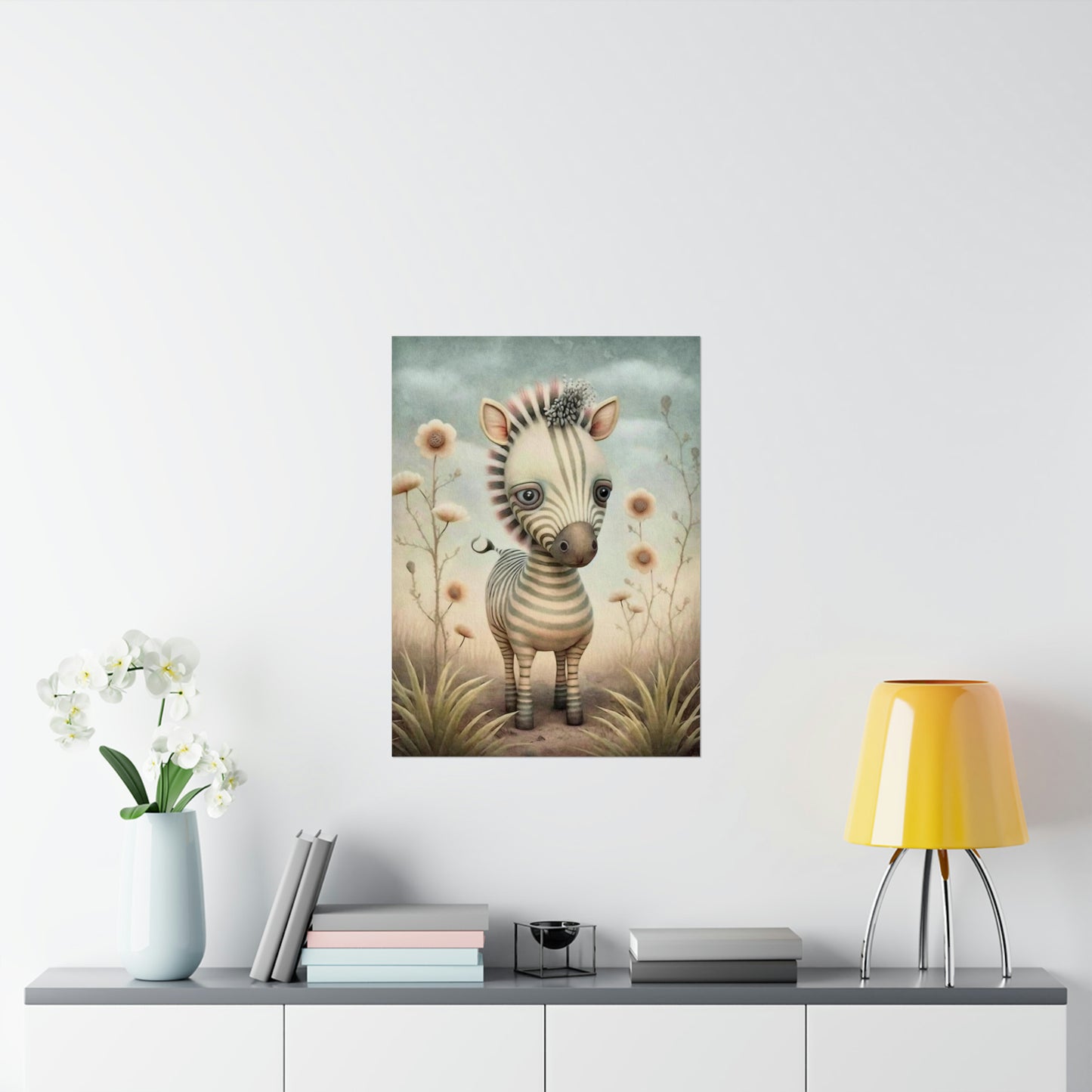 Safari Kids Collection- Zebra Premium Matte Vertical Posters