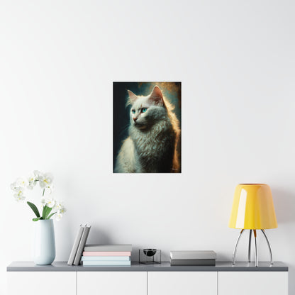 Turkish Angora Cat Premium Matte Vertical Posters