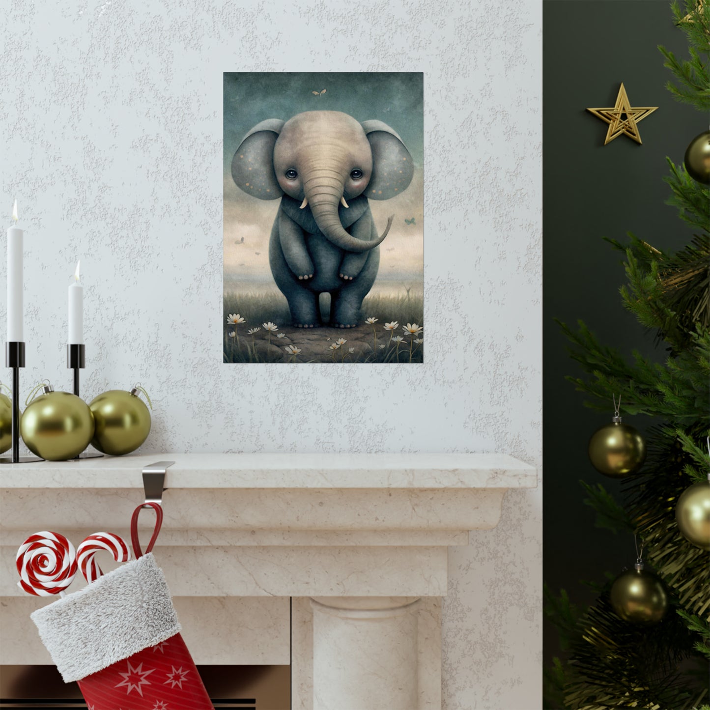 Safari Kids Collection- Elephant Premium Matte Vertical Posters