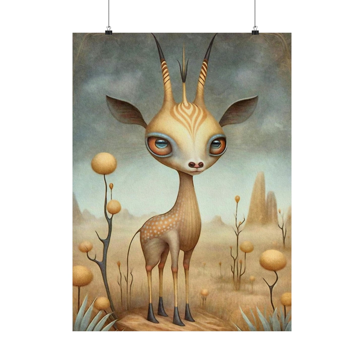 Safari Kids Collection- Gazelle Premium Matte Vertical Posters