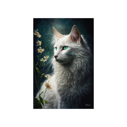 Turkish Angora Cat Premium Matte Vertical Posters