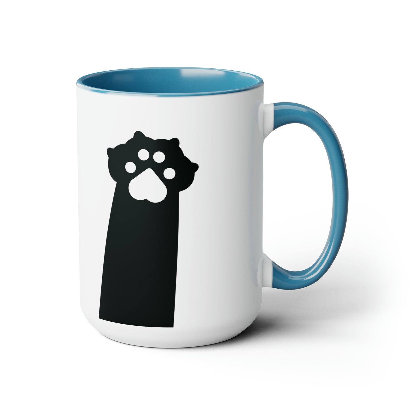 Talk to the Paw! Two-Tone Coffee Mugs, 15oz