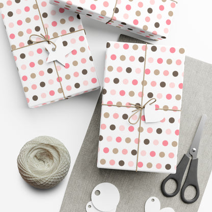 Multi-Color Polka Dot Gift Wrap Papers