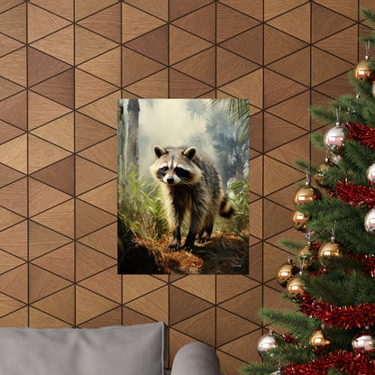 Florida Racoon Premium Matte Vertical Posters