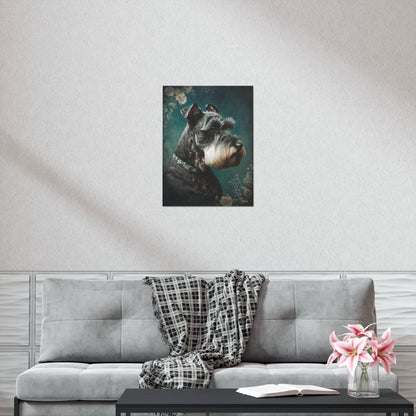 Miniature Schnauzer Dog Premium Matte Vertical Posters