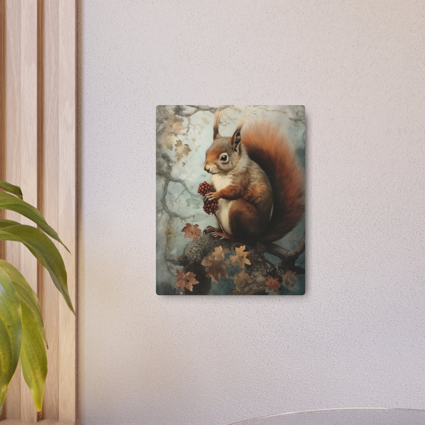 Squirrel Metal Art Sign