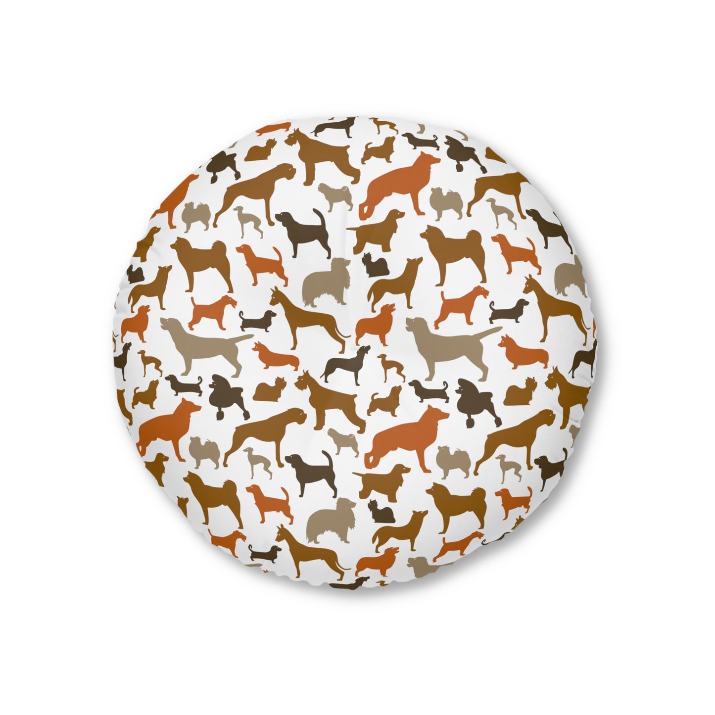 Sassy Pet's I Love Dogs! Tufted Floor Pillow, Round