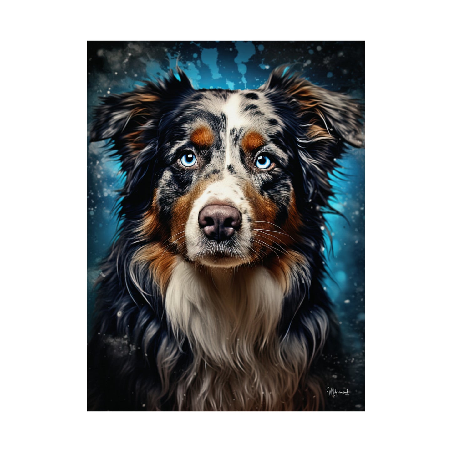 Australian Shepherd Premium Matte Vertical Posters